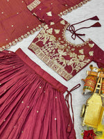 Designer Silk Embroidered Lehenga Choli