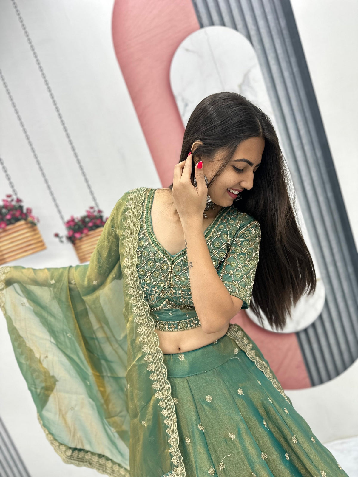 Premium Mosh Lehenga Choli with Heavy Embroidery