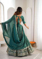 Trending Rama Color Gorgeous Look Lehenga Choli