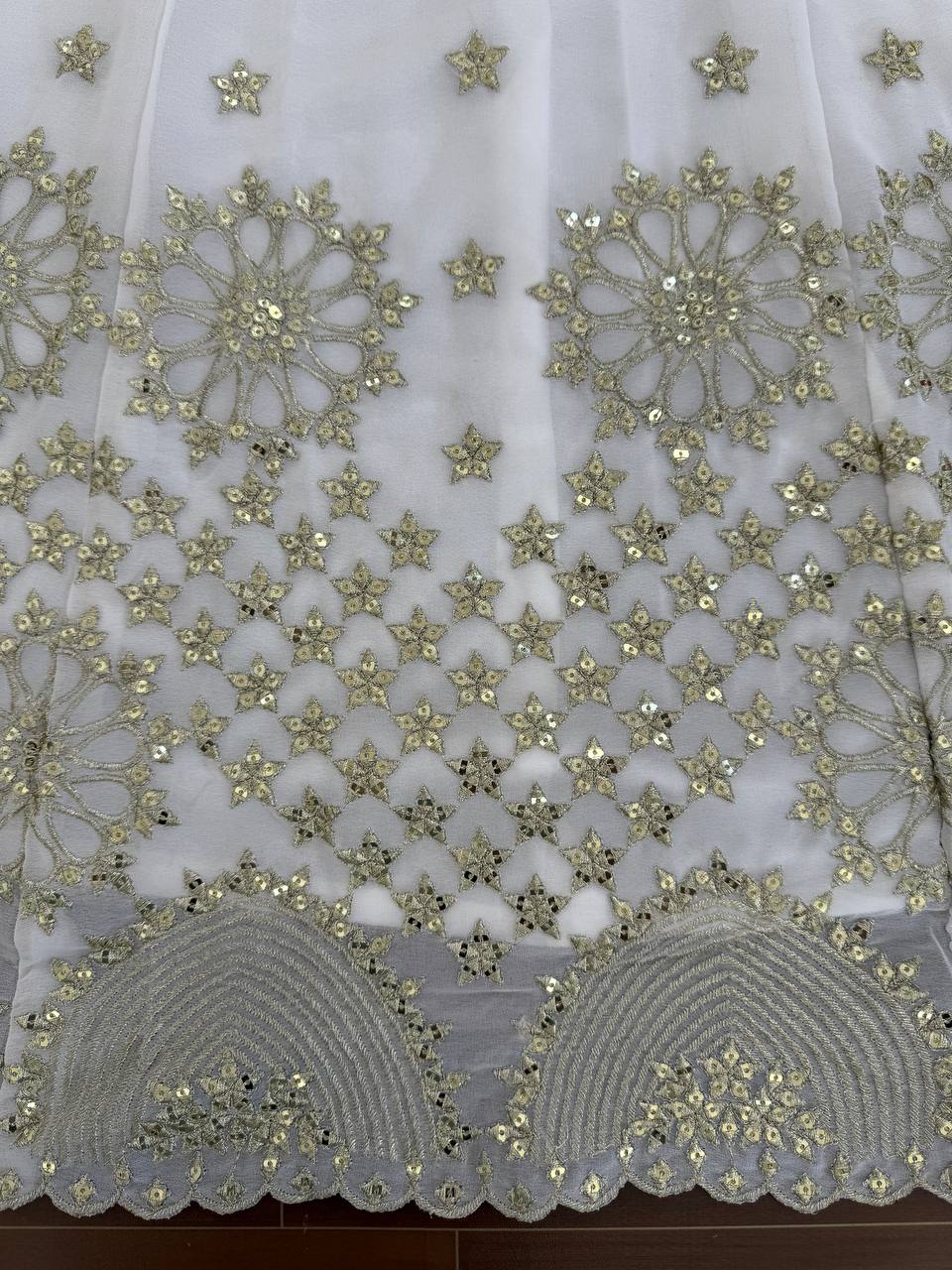 Buy Faux Georgette Lehenga Choli with Thread & Sequins Work Online