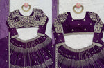 Purple color Designer Lehenga Choli for Wedding