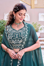 Premium Pure Rangoli Silk Embroidered Lehenga Choli