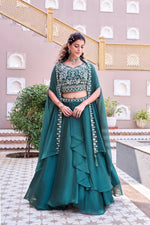 Premium Pure Rangoli Silk Embroidered Lehenga Choli