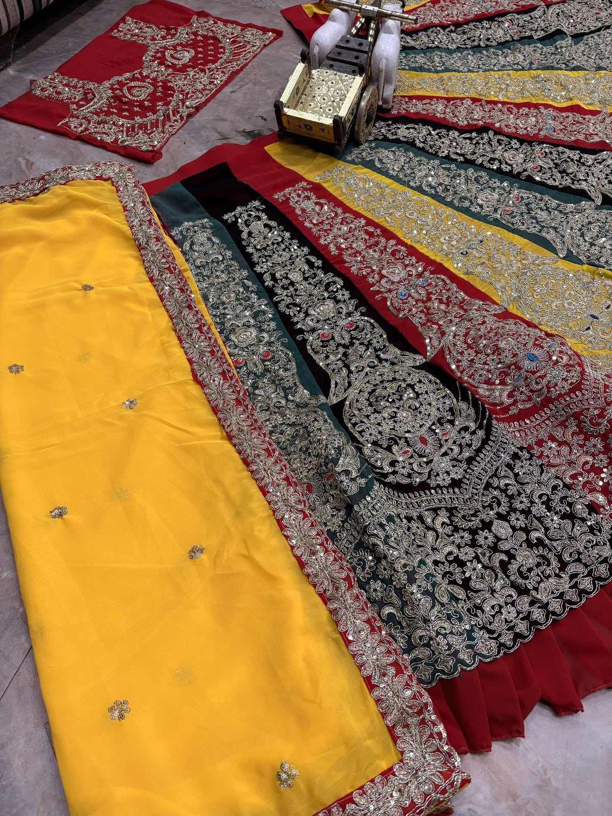 Premium Faux Georgette Lehenga Choli with Coding Sequins Work