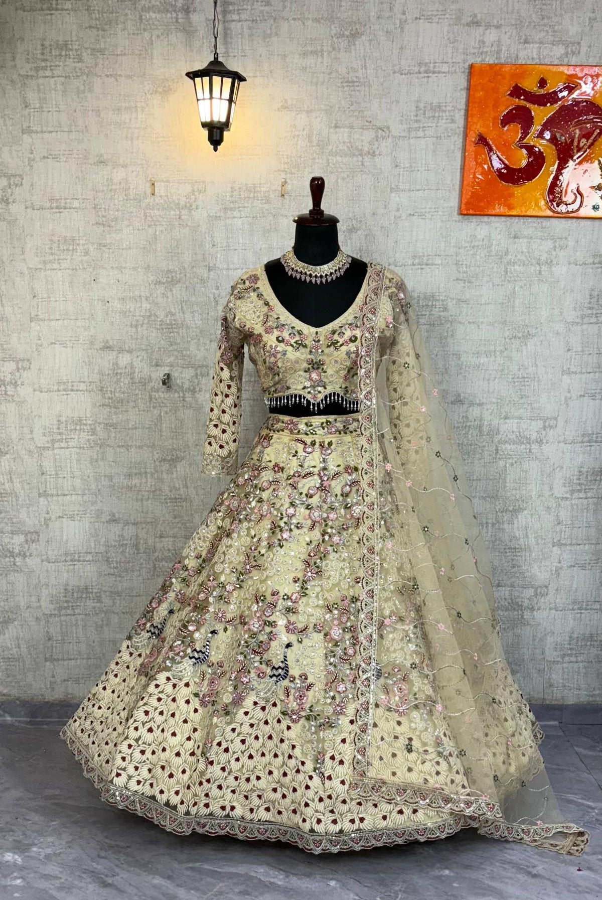 Premium Soft Net Lehenga Choli with Coding Sequins Work