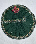 Buy Pure Green Silk Saree Online in India @ best price - Joshindia