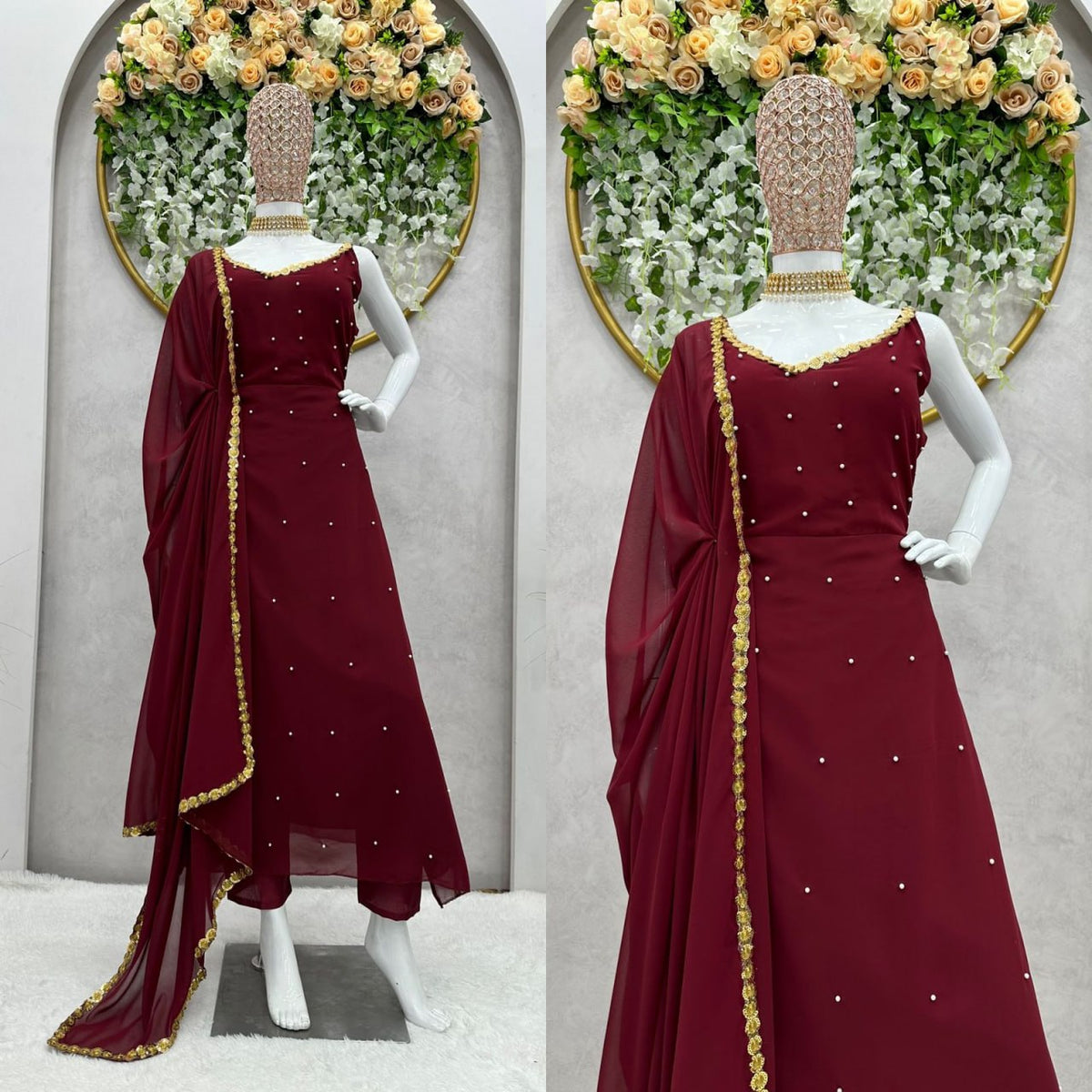 Buy Maroon Kurtas Sets online in India - Joshindia