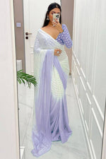 Buy Trendy Purple Saree Online in India - JOSHINDIA - Joshindia
