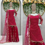 Buy Red Kurtas Dupatta Kurta Sets online in India - Joshindia