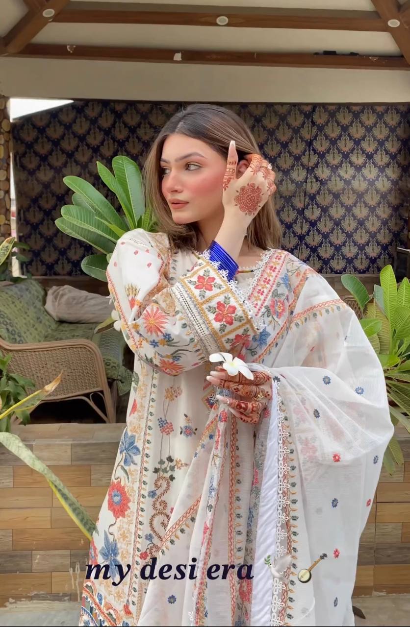 Buy White Salwar Suit online in India - Joshindia