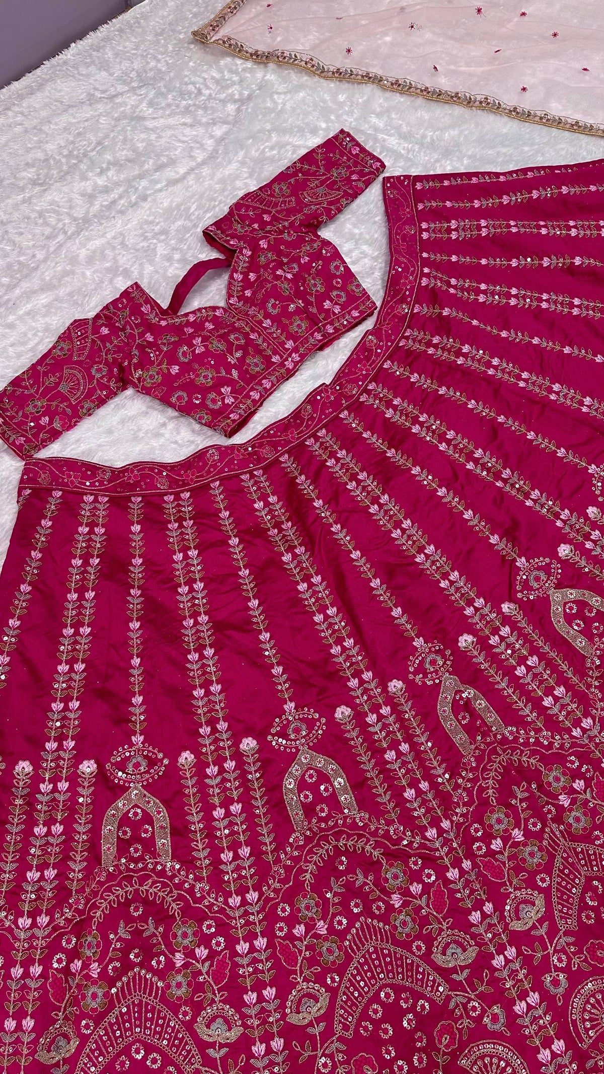 Premium Slub Silk Designer Lehenga Choli