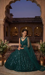 Stunning Green Color Designer Lehenga Choli