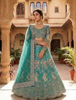 Buy Soft Butterfly Net Lehenga with Coding Sequins Work Online