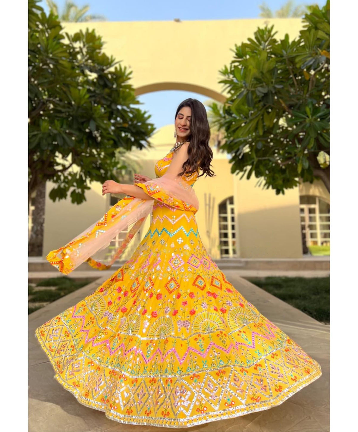 Beautiful Yellow Color Lehenga Choli At Affordable Price - Joshindia