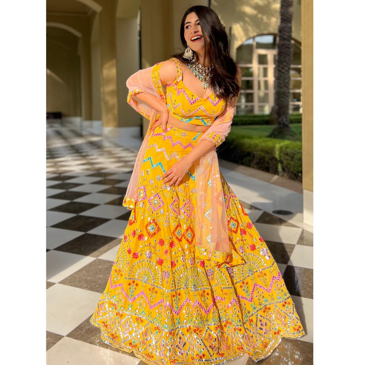 Beautiful Yellow Color Lehenga Choli At Affordable Price - Joshindia
