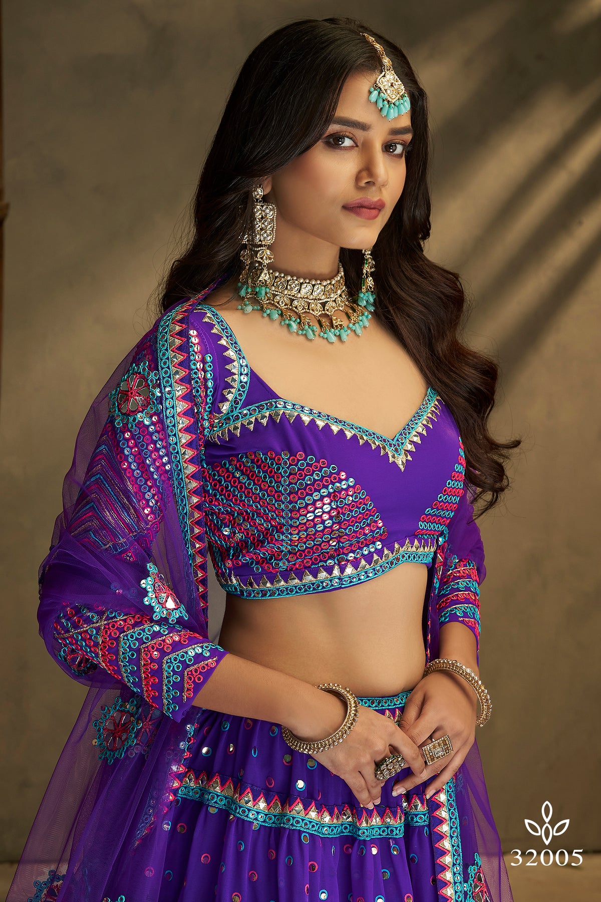 Latest Designer Purple Color Lehenga Choli For Party Look - Joshindia