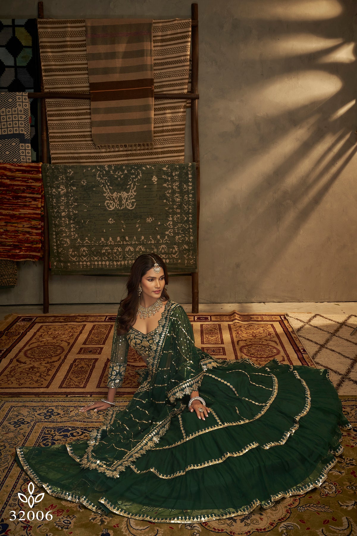 Latest Designer Green Color Lehenga Choli For Party Look - Joshindia