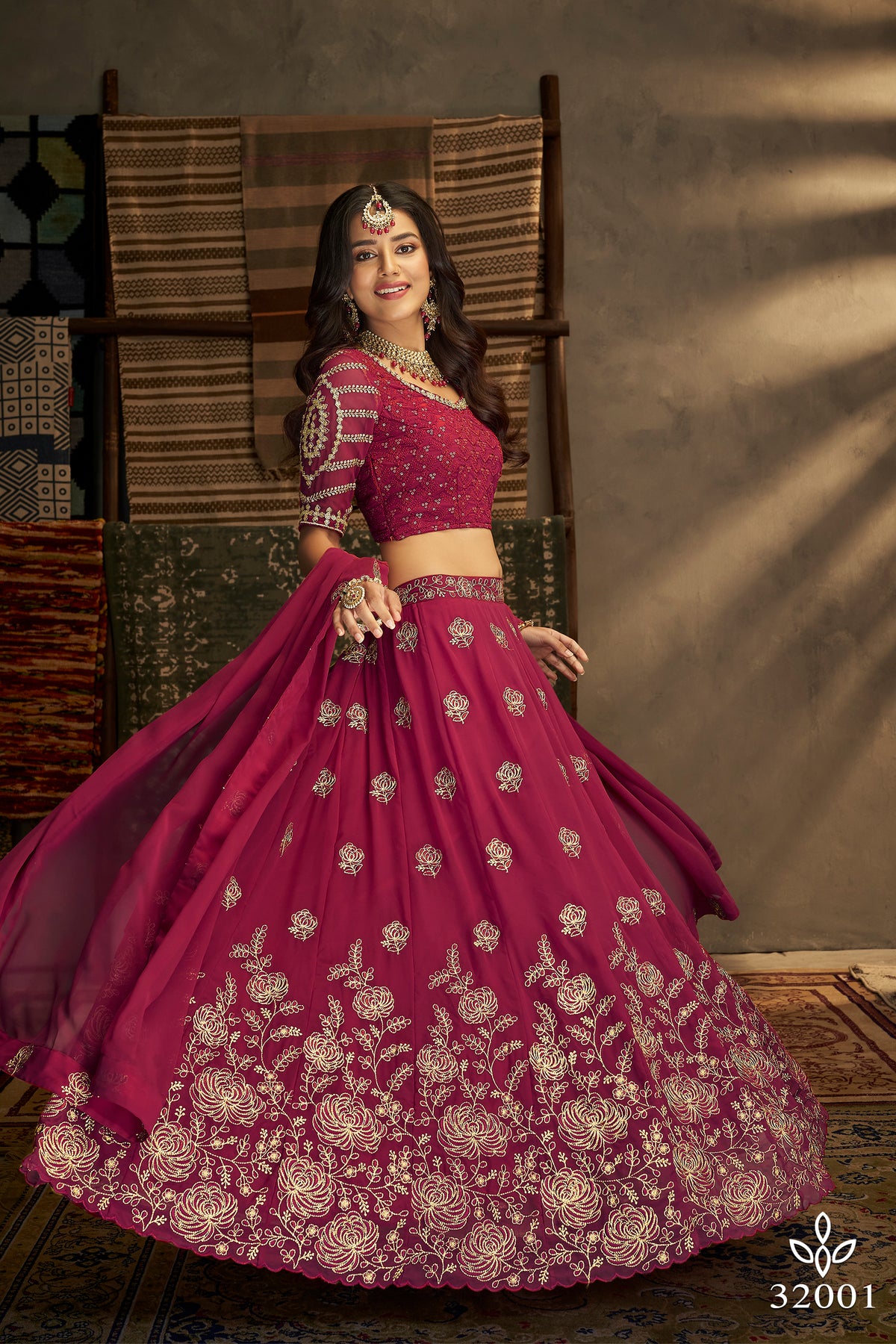 Amazing Pink Color Lehenga Choli For Party Look - Joshindia