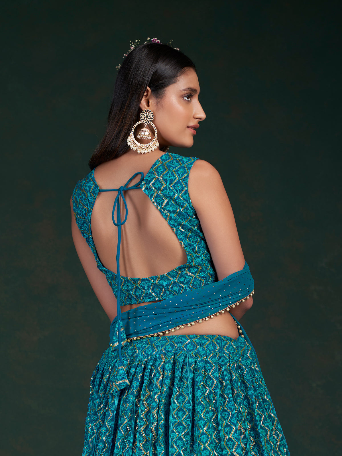 Amazing Rama Blue Color Designer Lehenga Choli Buy Now - Joshindia