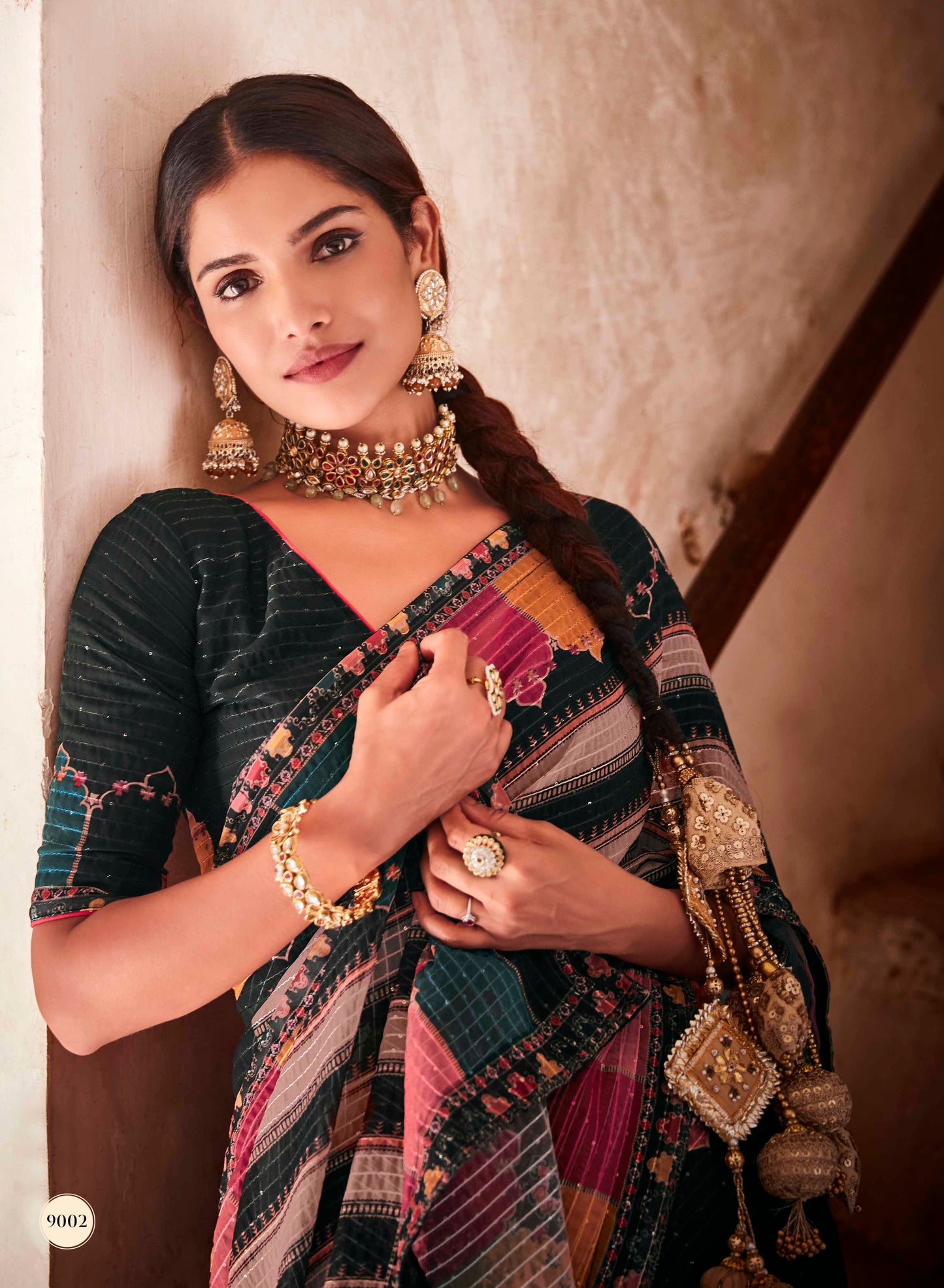 Trendy designer saree at affordable rate