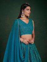 Amazing Rama Blue Color Designer Lehenga Choli Buy Now - Joshindia