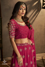 Amazing Pink Color Lehenga Choli For Party Look - Joshindia