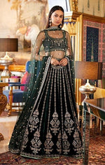 Bottle Green Color Lehenga Design Online At Affordable Price - Joshindia