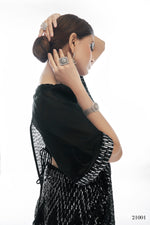 Beautiful Black color bollywood sequin saree - Joshindia