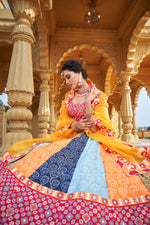 Elegant Multi Color Designer Lehenga Choli Buy Now - Joshindia
