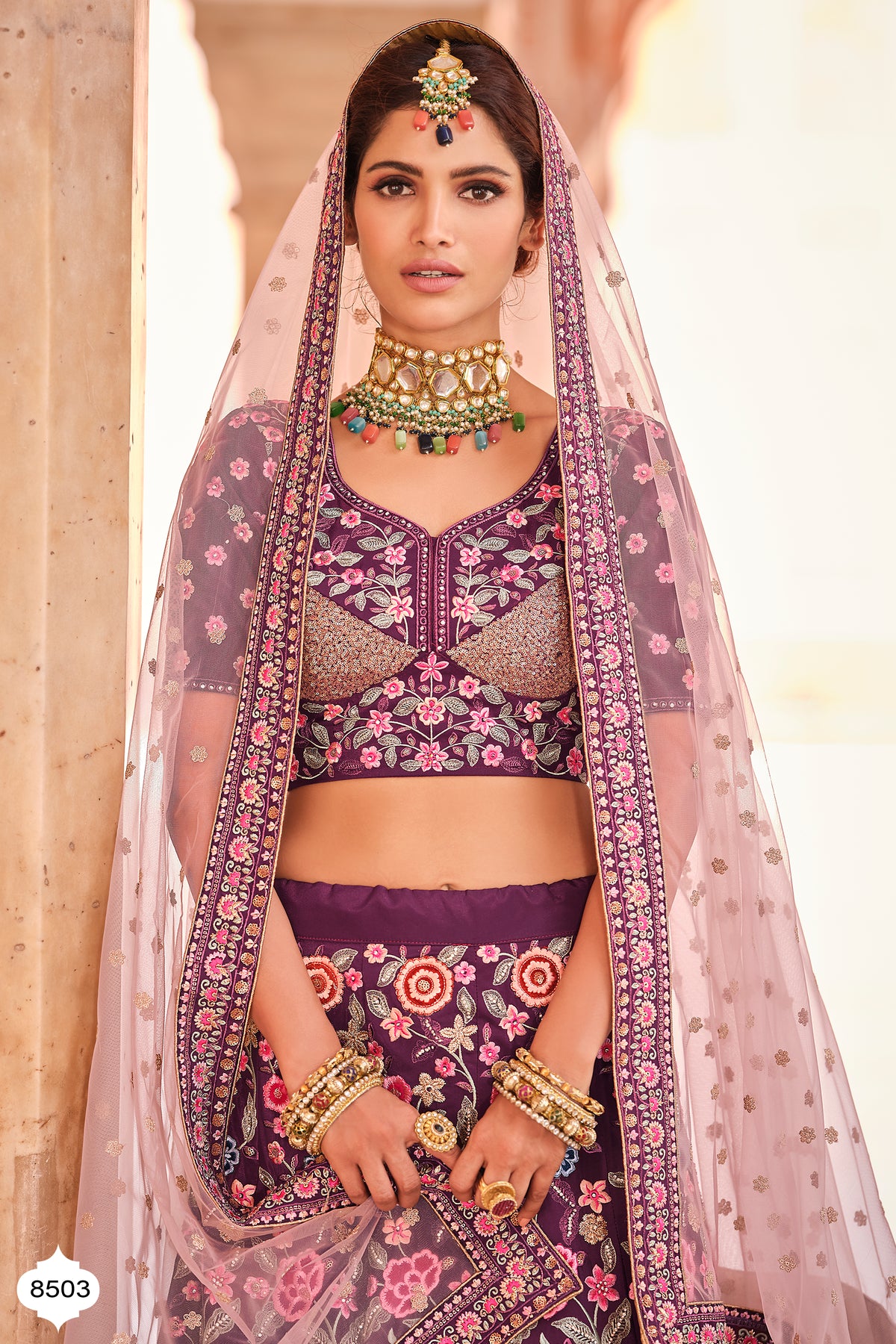 Buy wine color heavy designer lehenga choli - Joshindia