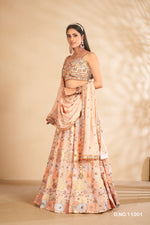 Amazing Peach Color Designer Lehenga Choli For Wedding Look - Joshindia