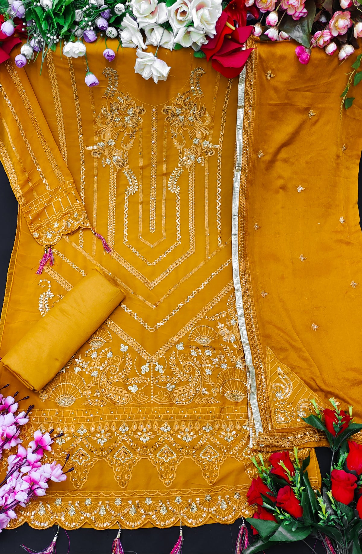Trending Musted Yellow Color Designer Salwar suit Buy Now - Joshindia