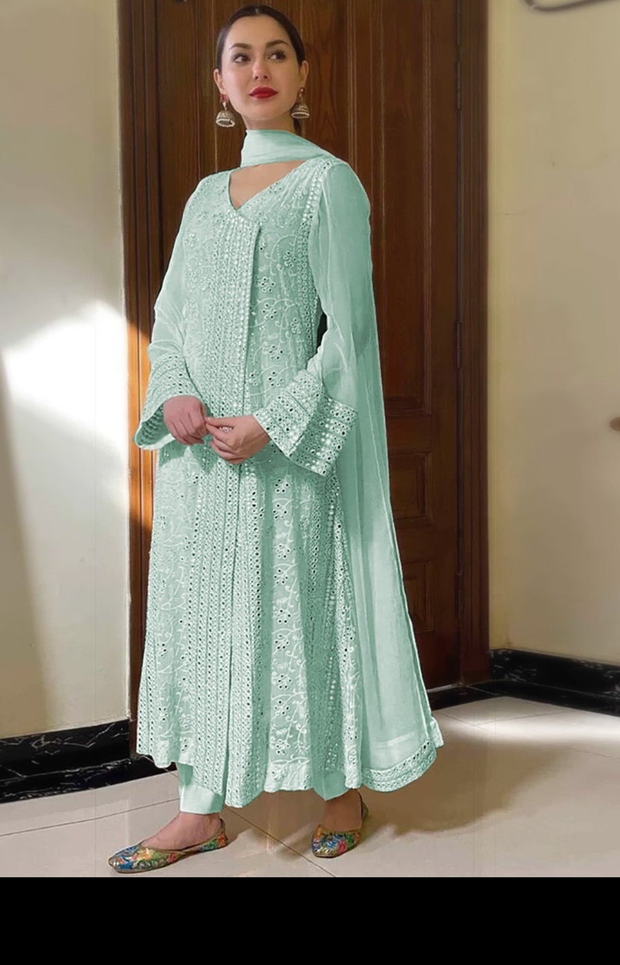 Beautiful Sky Blue Designer Salwar suit At Best Price - Joshindia