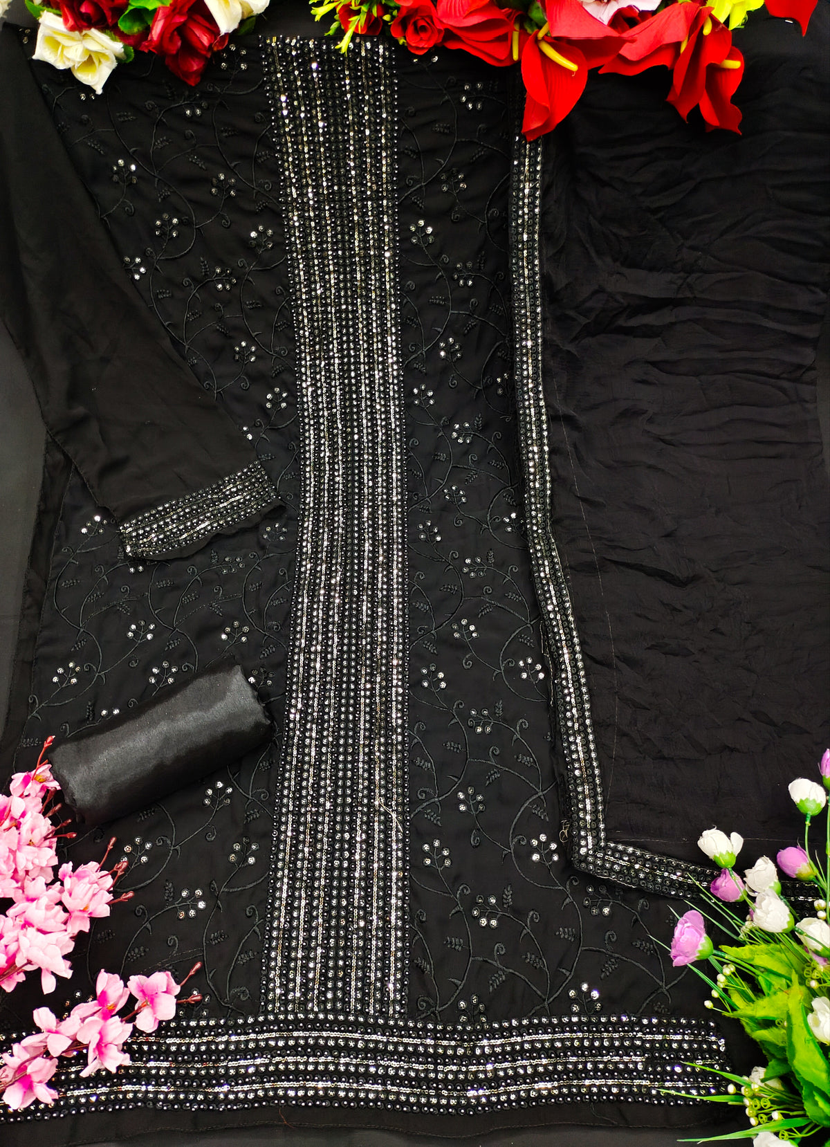 Beautiful Black Designer Salwar suit At Best Price - Joshindia
