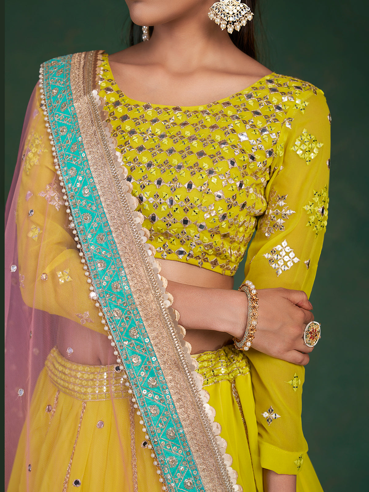 Latest Lime Yellow Color Designer Lehenga Choli Buy Now - Joshindia