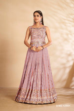 Mauve Color Beautiful Georgette Designer Gown Buy Now - Joshindia