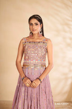 Mauve Color Beautiful Georgette Designer Gown Buy Now - Joshindia