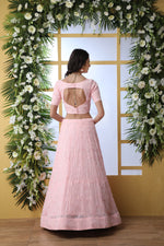 Trendy pink color designer georgette lehenga choli buy now - Joshindia