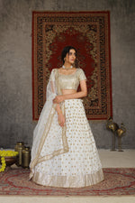 Buy White color sequence designer lehenga choli online - Joshindia