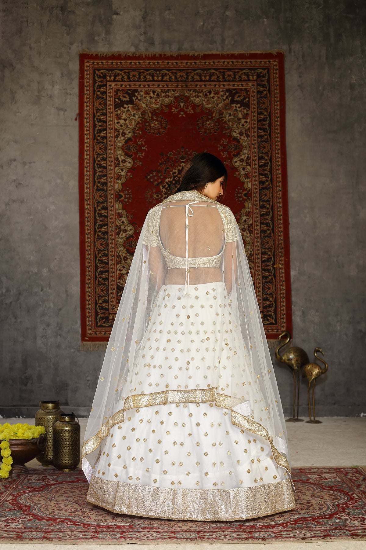 Buy White color sequence designer lehenga choli online - Joshindia