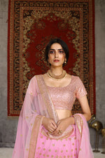 Buy pink color sequence designer lehenga choli online - Joshindia