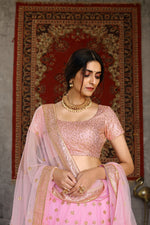 Buy pink color sequence designer lehenga choli online - Joshindia