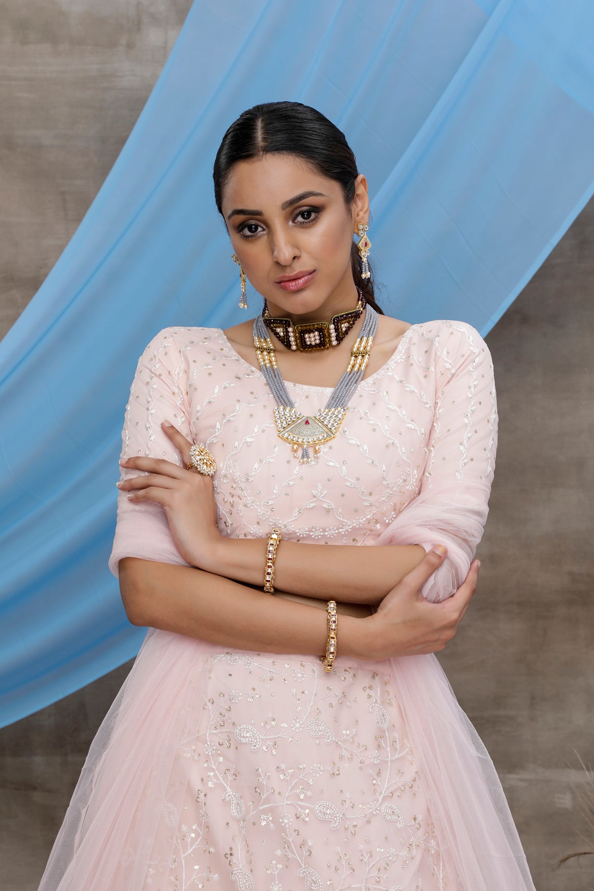 Pink color designer frill lehenga choli buy online - Joshindia