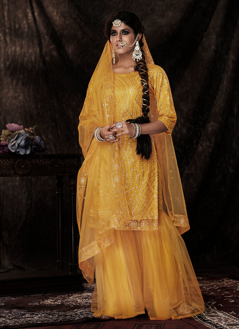 Trending Mustard Color Designer Salwar suit Buy Now - Joshindia