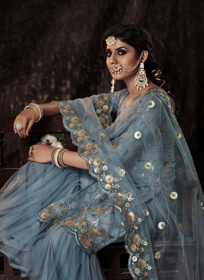 Trending Grey Color Designer Salwar suit Buy Now - Joshindia