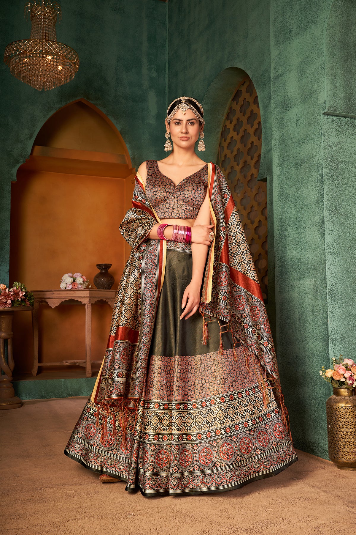 Shop Silk Fabric Based Lehenga Choli Online At Joshindia - Joshindia