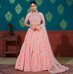 Pink color bollywood designer lehenga choli at affordable price - Joshindia