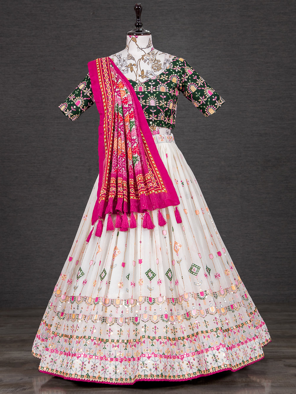 Gorgeous White Color Designer Lehenga Choli Buy Now - Joshindia