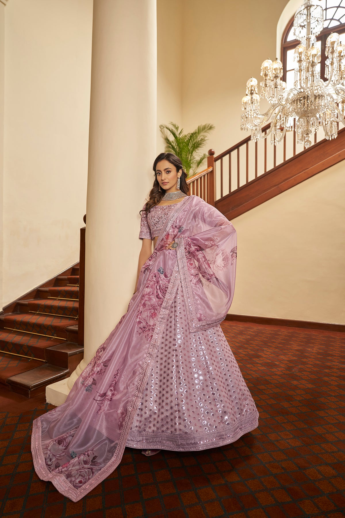 Trendy Dusty Pink Designer Lehenga Choli Buy Now - Joshindia
