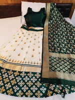 buy ivory banarasi lehenga choli online - Joshindia